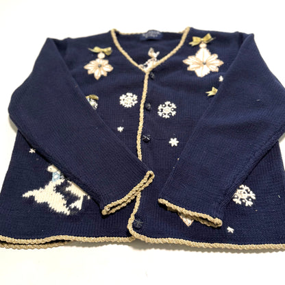 Vintage Rainbow Bridge, Holiday Cardigan