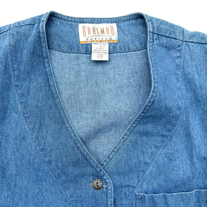 Vintage Braemar, Denim Sleeveless Shirt