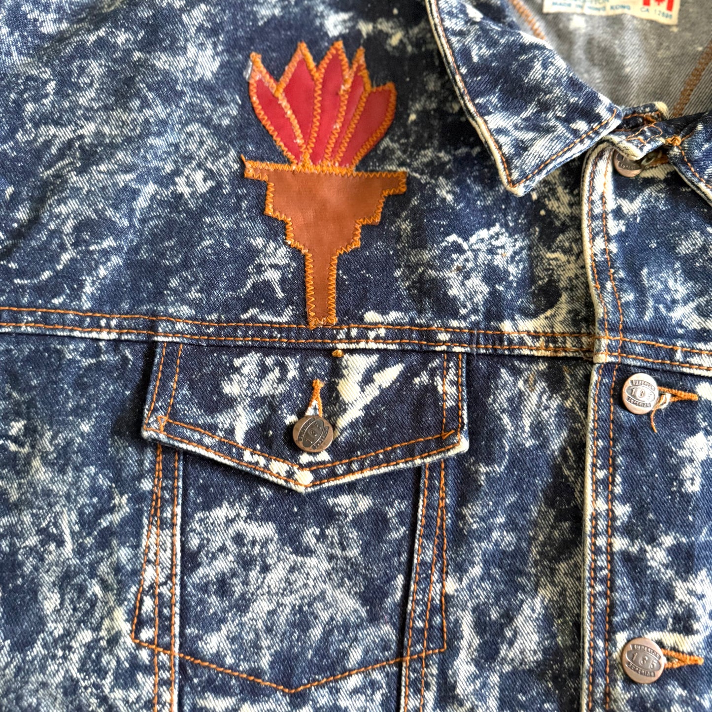 Vintage Acid Wash Denim Jacket