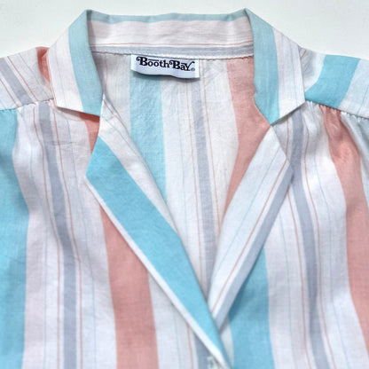 Vintage Booth Bay, Striped Button Down Shirt