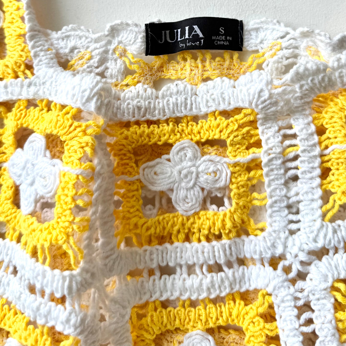 Secondhand Julia by Love J, Crochet Style Cropped Tank Top