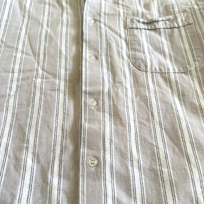 Secondhand Striped Short Sleeve Button Up Shirt