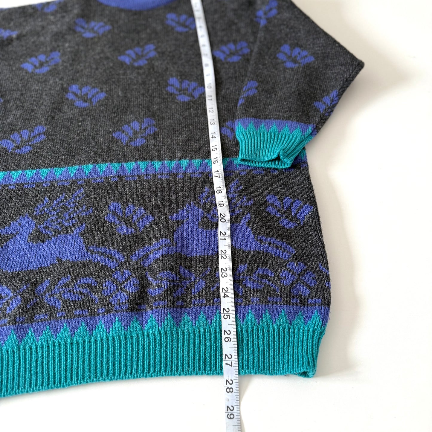 Vintage Whimsical Deer Sweater