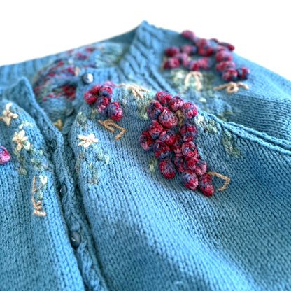 Secondhand Handmade Grape Cardigan