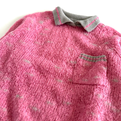Vintage Andene, Mohair Blend Collared Sweater