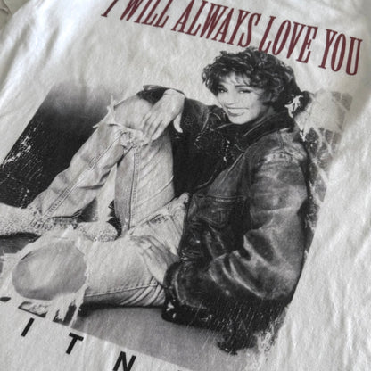 Secondhand Whitney Houston, I Will Always Love You T-shirt