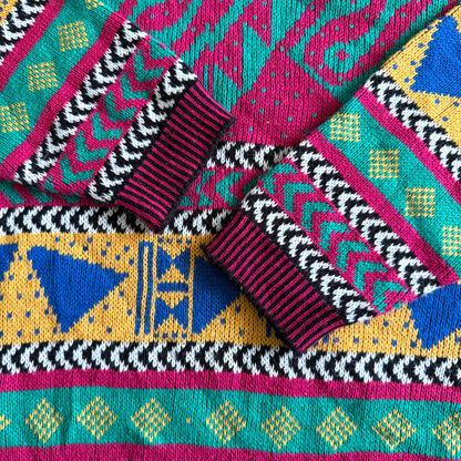 Vintage B. B. Waters, 90's Bold Patterned Sweater