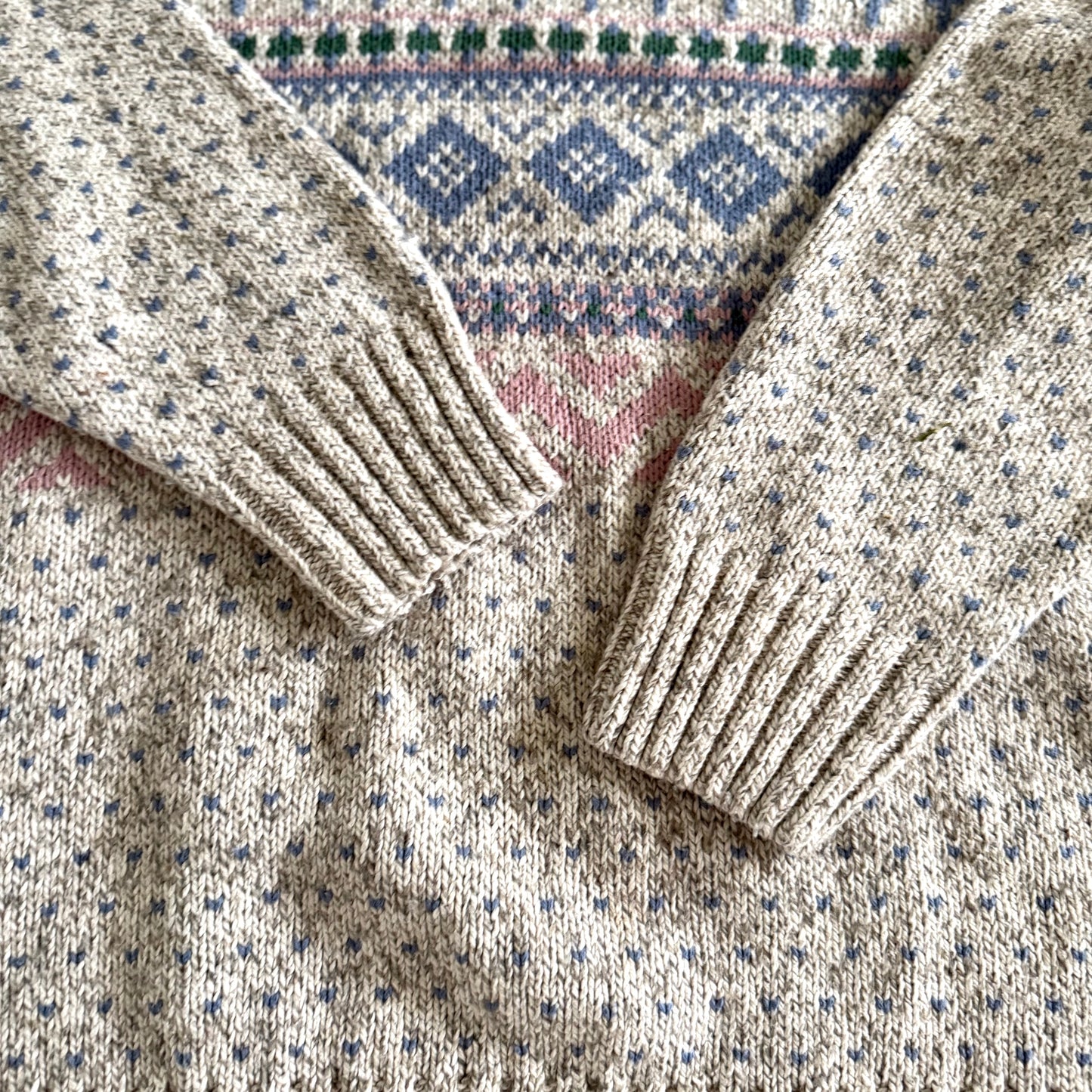 Vintage Northern Reflections, Fair Isles Style Sweater