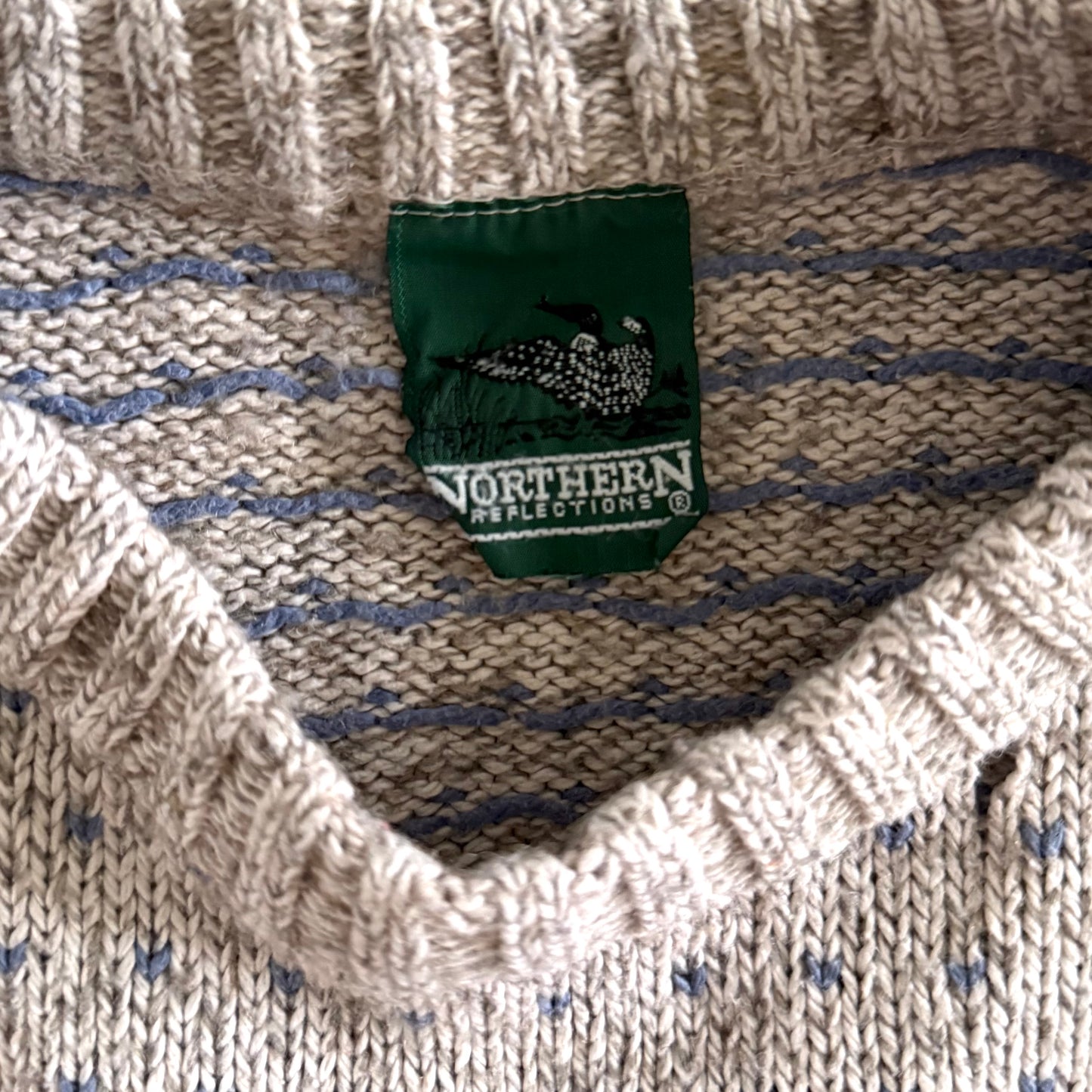 Vintage Northern Reflections, Fair Isles Style Sweater