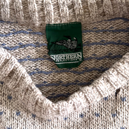 Vintage Northern Reflections, Fair Isles Style Sweater
