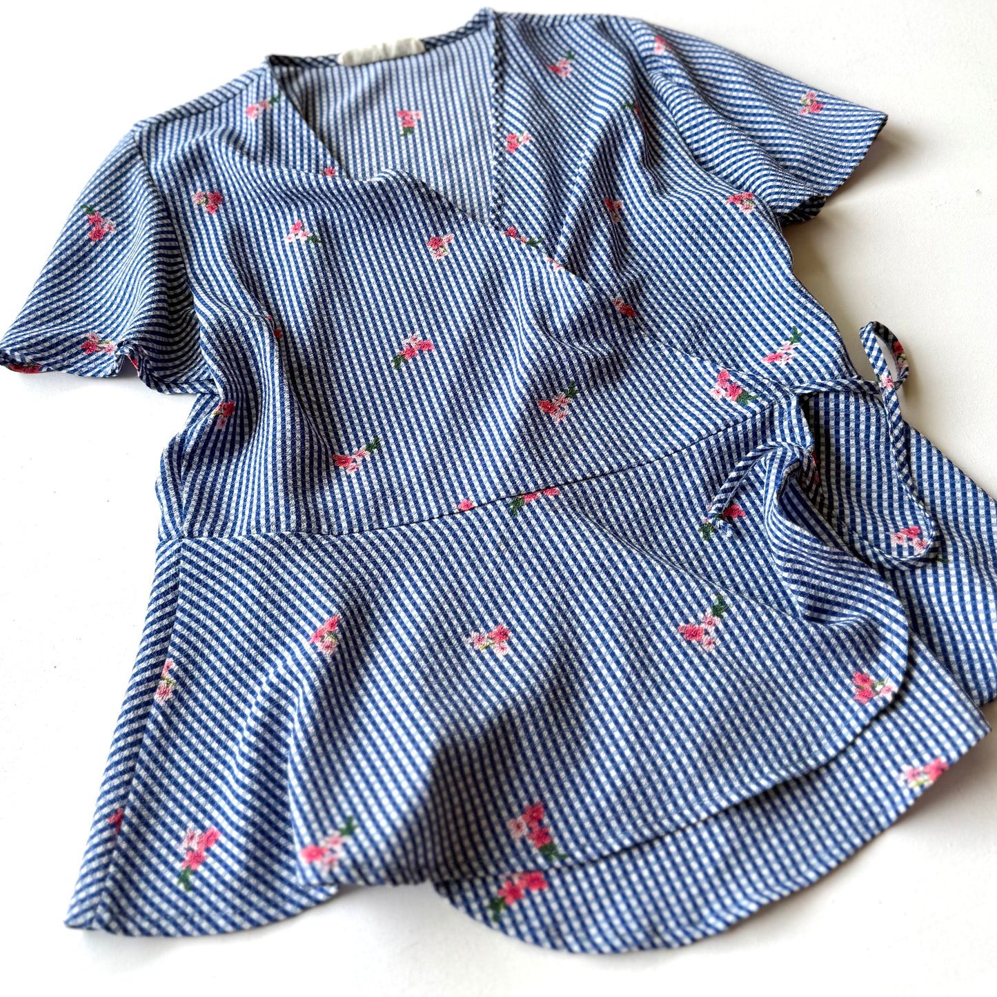 Secondhand Poison Ivy, Gingham Wrap Shirt