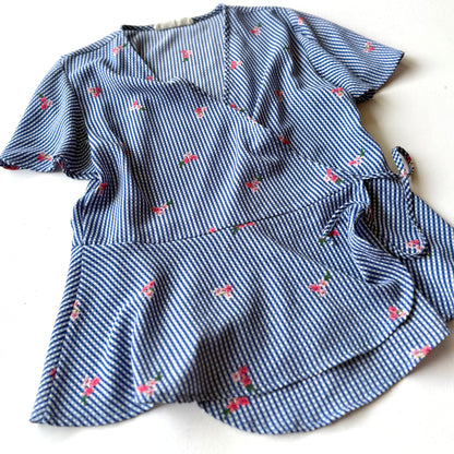 Secondhand Poison Ivy, Gingham Wrap Shirt