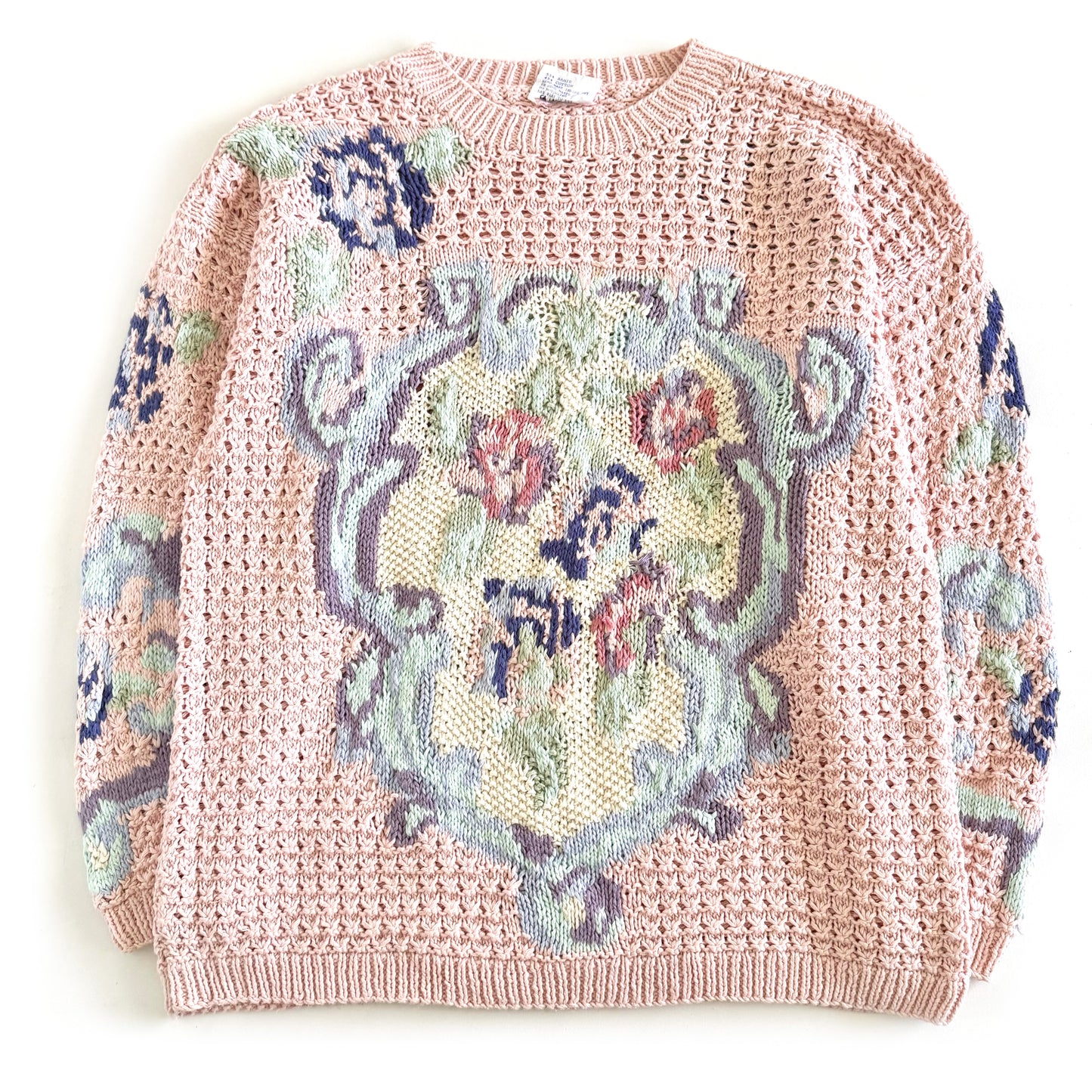 Vintage Jump, Pink Floral Sweater
