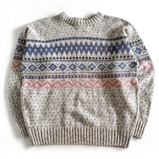 Vintage Northern Reflections, Fair Isles Style Sweater