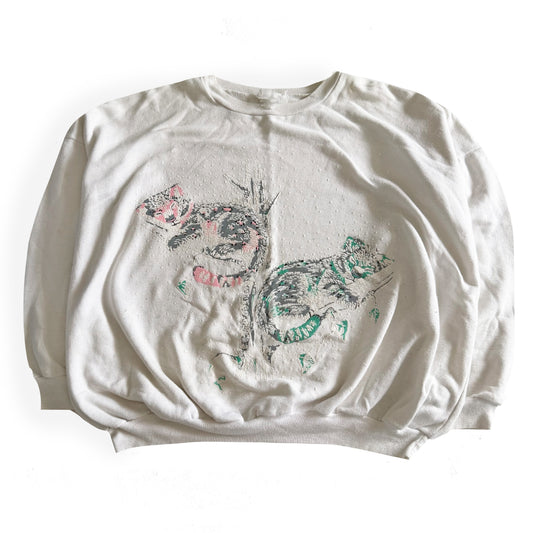 Vintage Sleeping Cats Sweatshirt