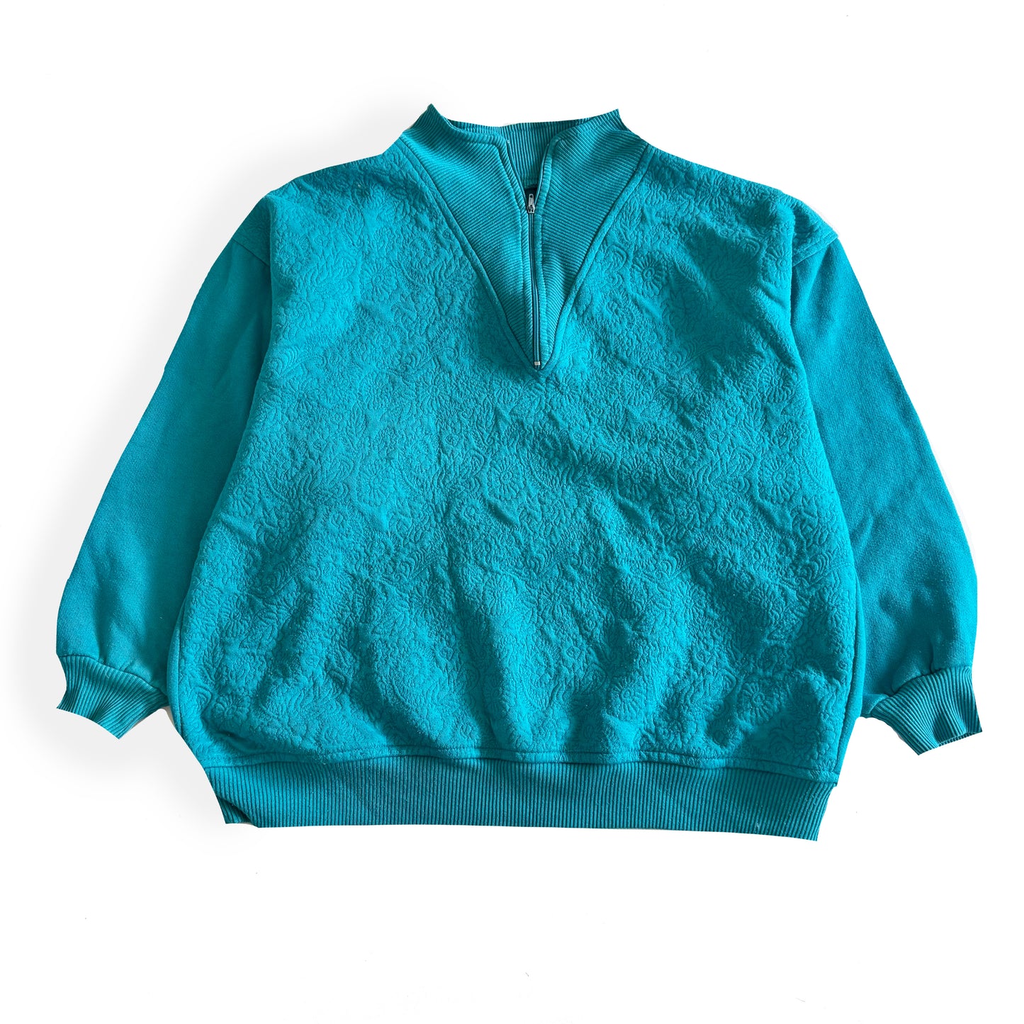 Vintage 80's Style Quarter Zip Sweatshirt
