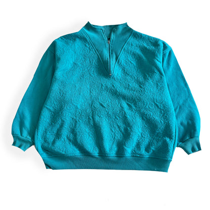 Vintage 80's Style Quarter Zip Sweatshirt