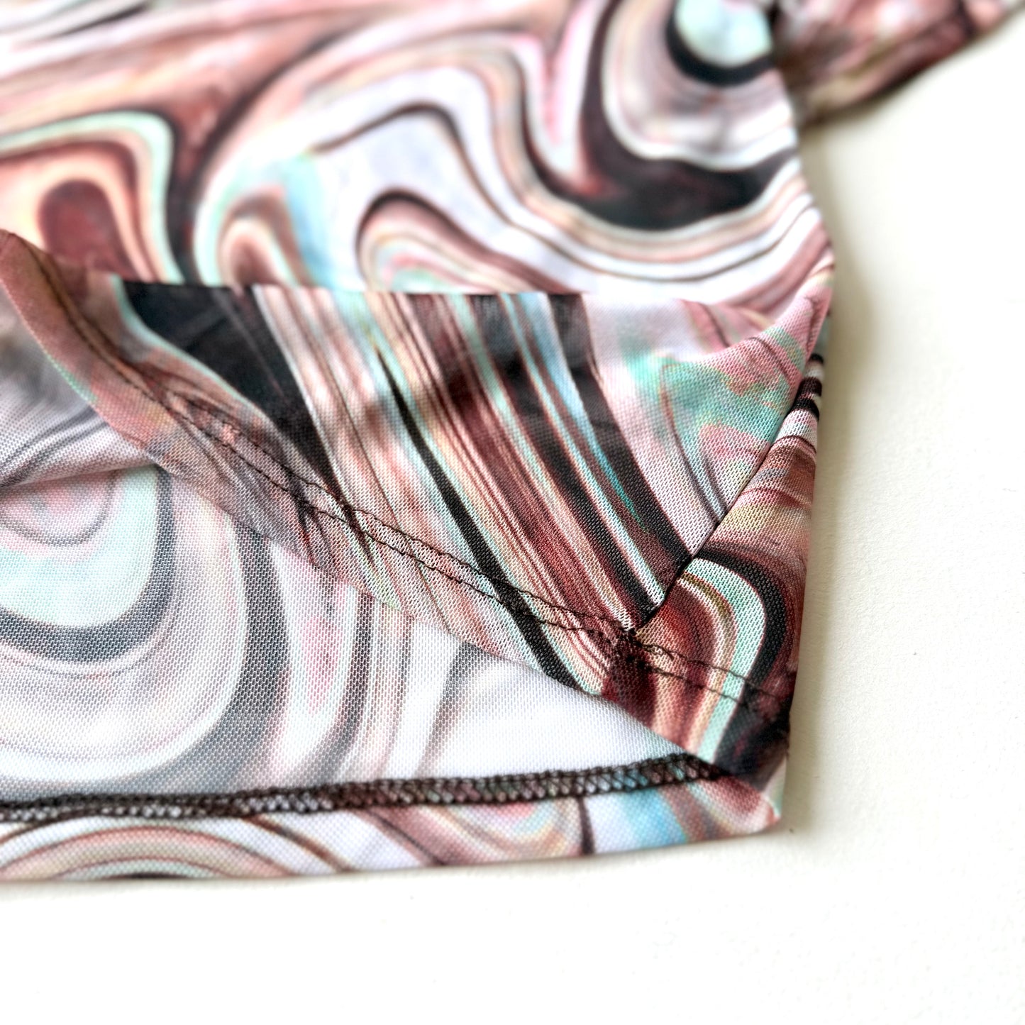 Secondhand Gaze, Sheer Cropped T-Shirt