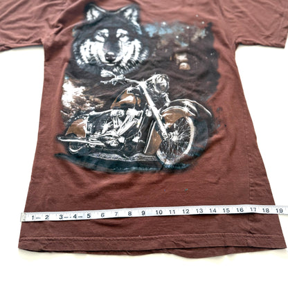 Secondhand Artimonde, Wolf & Motorcycle T-Shirt