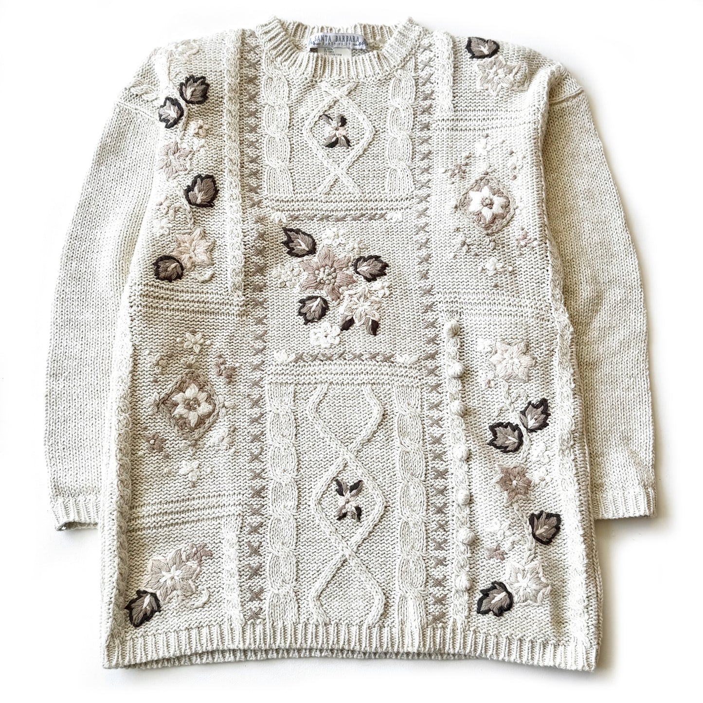 Vintage Santa Barbra Clothing, Floral Sweater