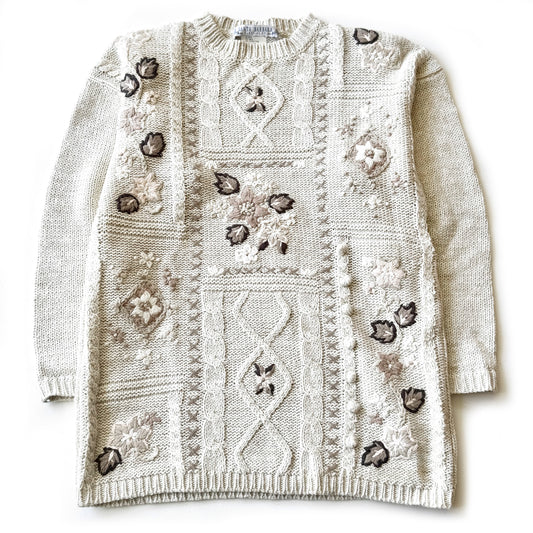 Vintage Santa Barbra Clothing, Floral Sweater