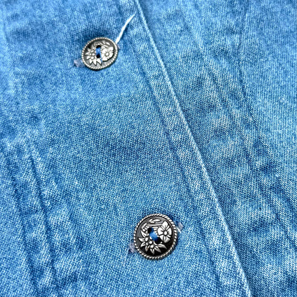 Vintage Braemar, Denim Sleeveless Shirt