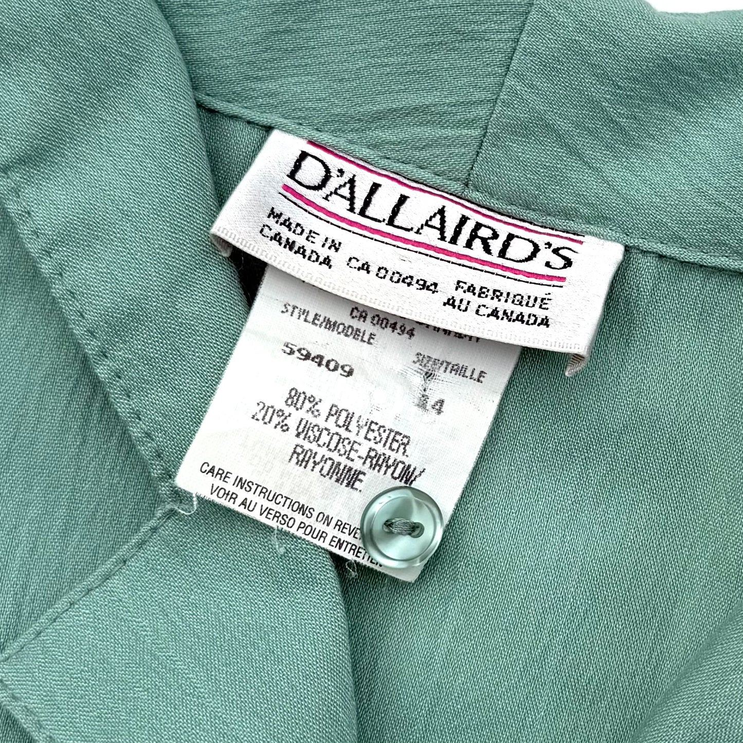 Vintage D'Allaird's, Short Sleeve Button Down Shirt