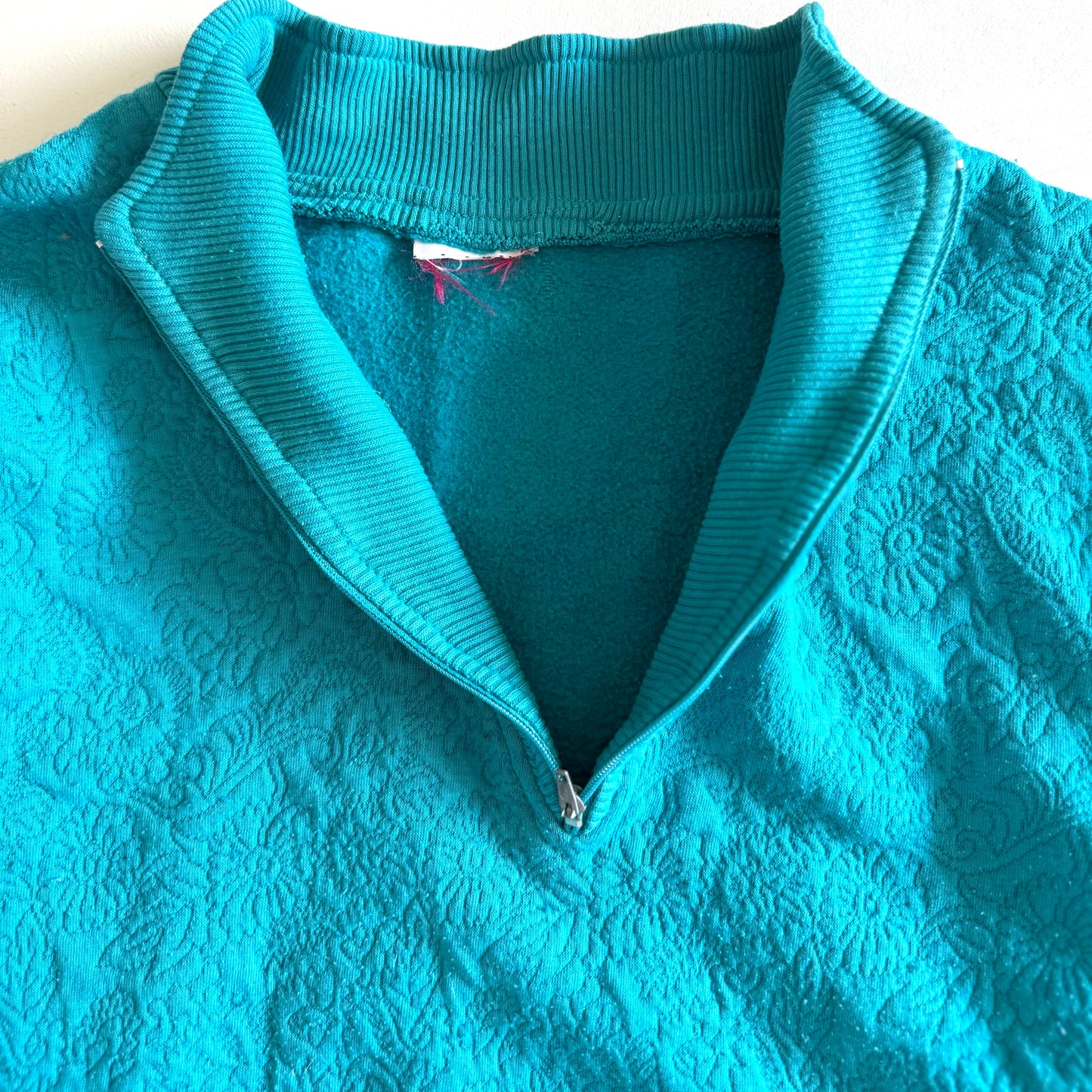 Vintage 80's Style Quarter Zip Sweatshirt