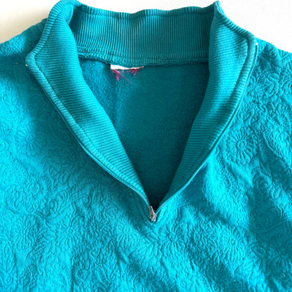 Vintage 80's Style Quarter Zip Sweatshirt