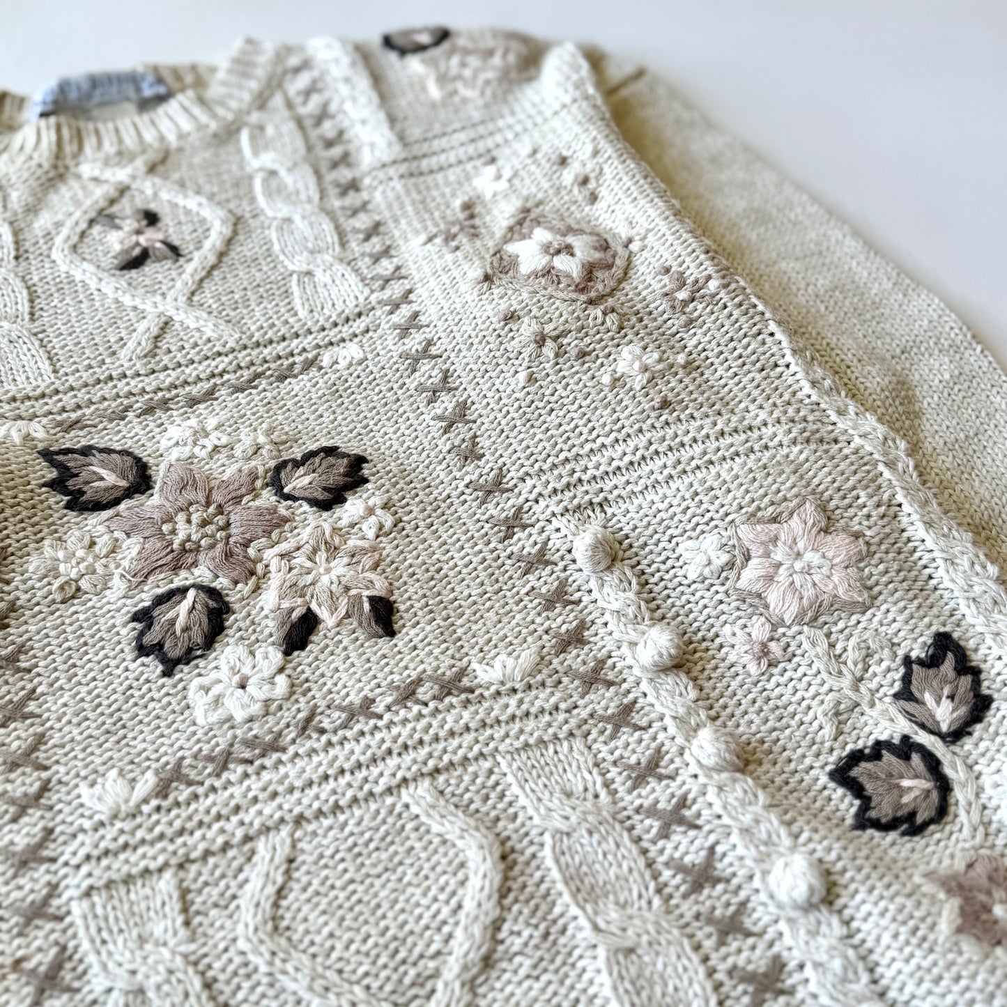 Vintage Santa Barbra Clothing, Floral Sweater