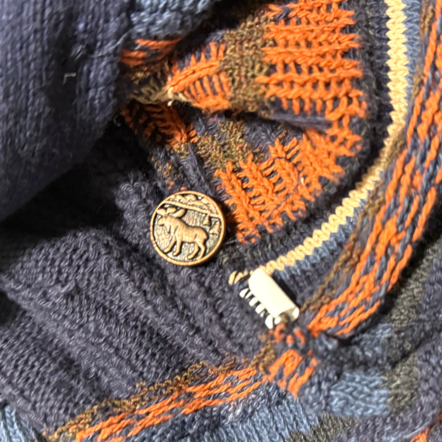 Vintage Northern Reflections by Parkhurst, Autumn Deer Cardigan