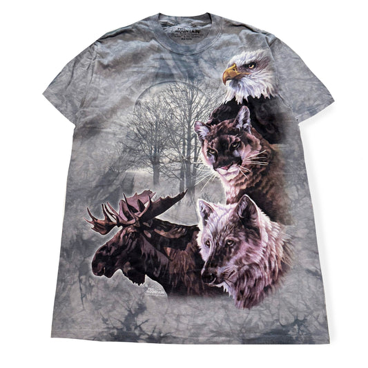 Secondhand The Mountain, Moose, Wolf, Mountain Lion, and Bald Eagle T-Shirt