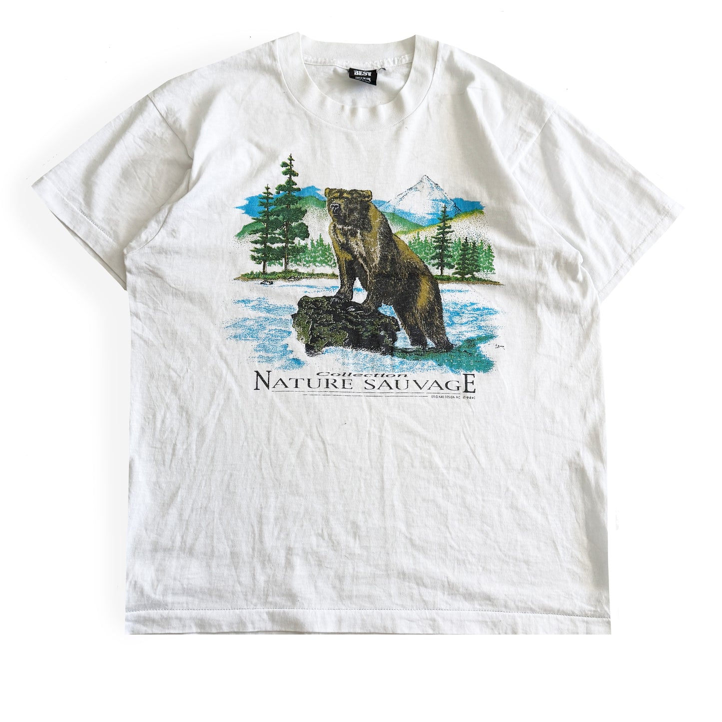 Vintage Nature Sauvage Collection, Bear T-Shirt