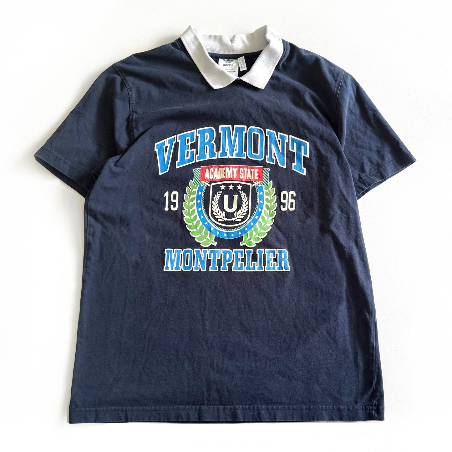 Secondhand Adidas, Vermont Montpelier Collared T-shirt