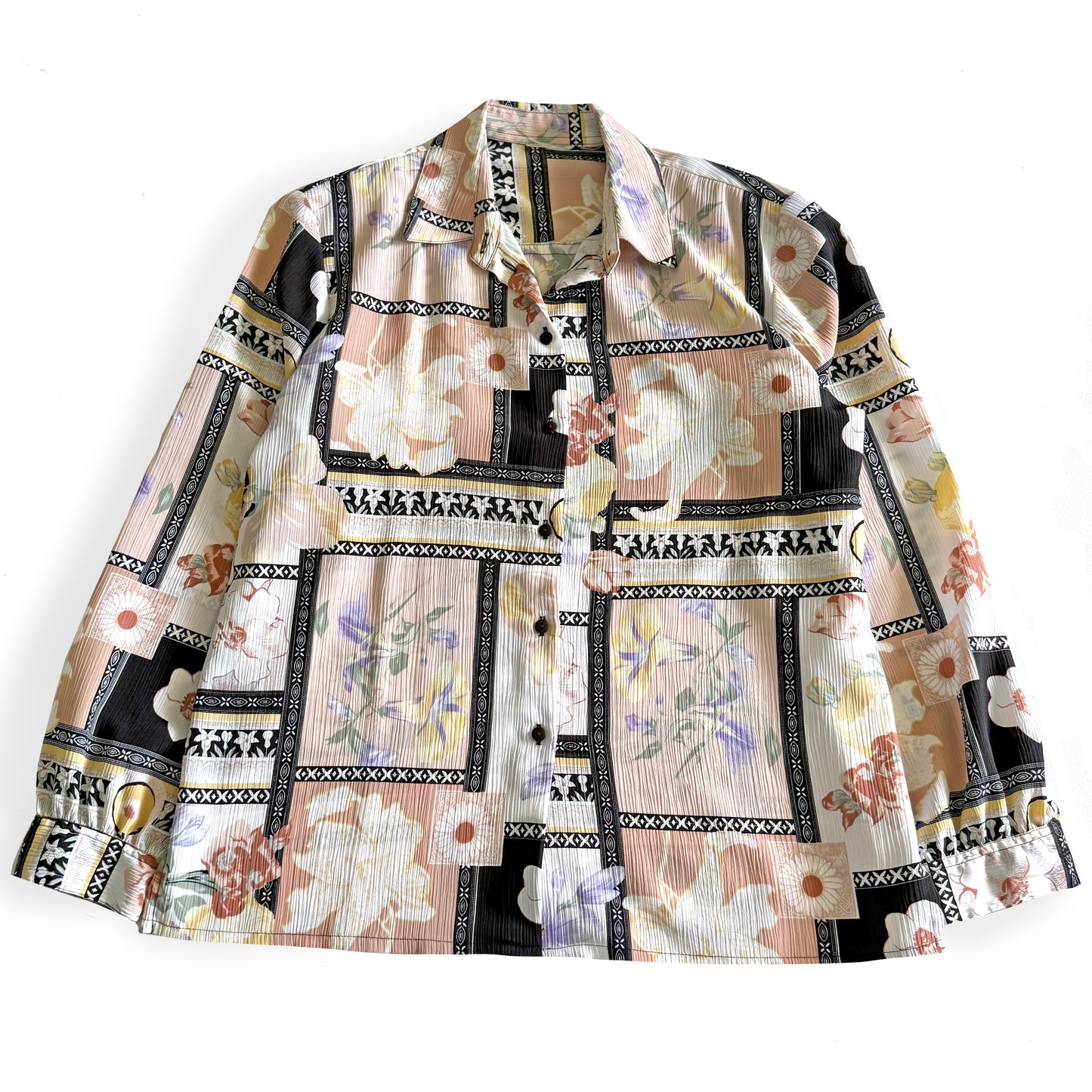 Vintage Floral Button Up Shirt
