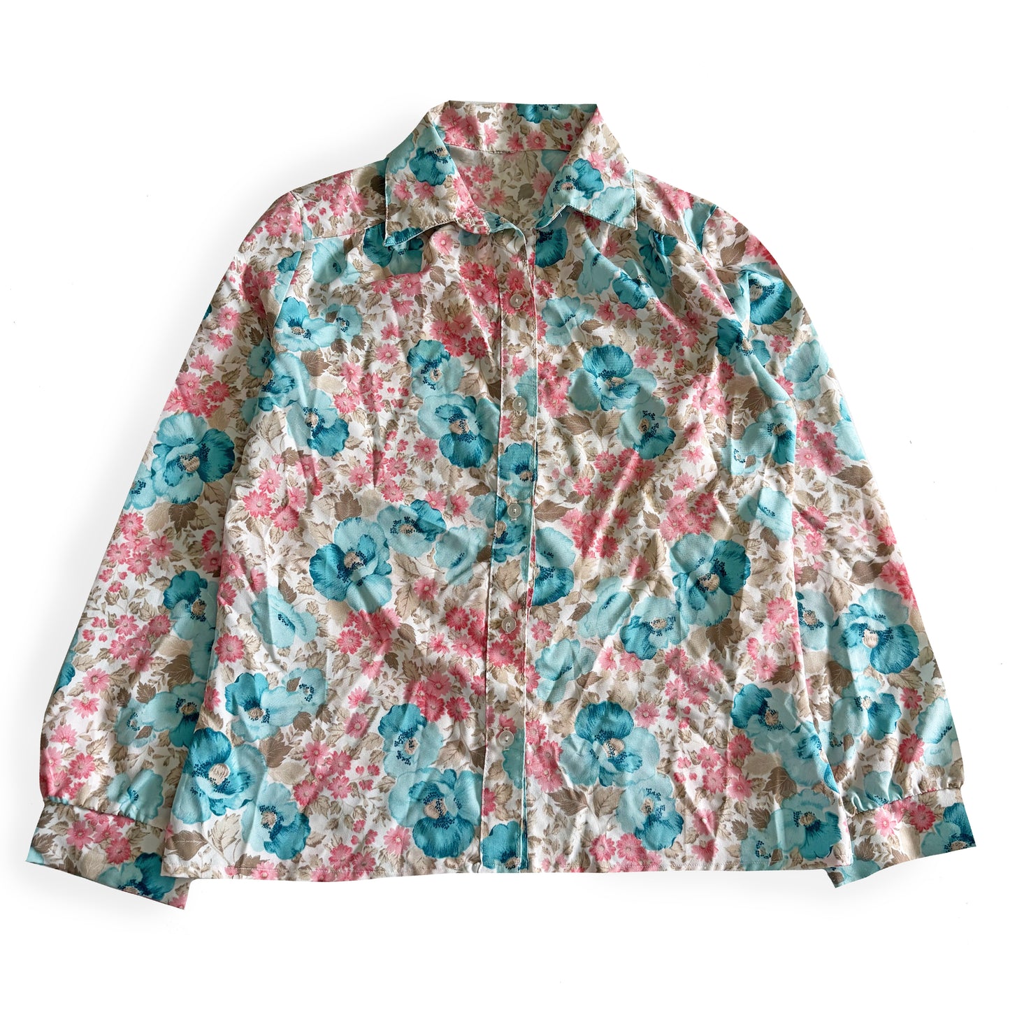 Vintage Floral Button Down Shirt