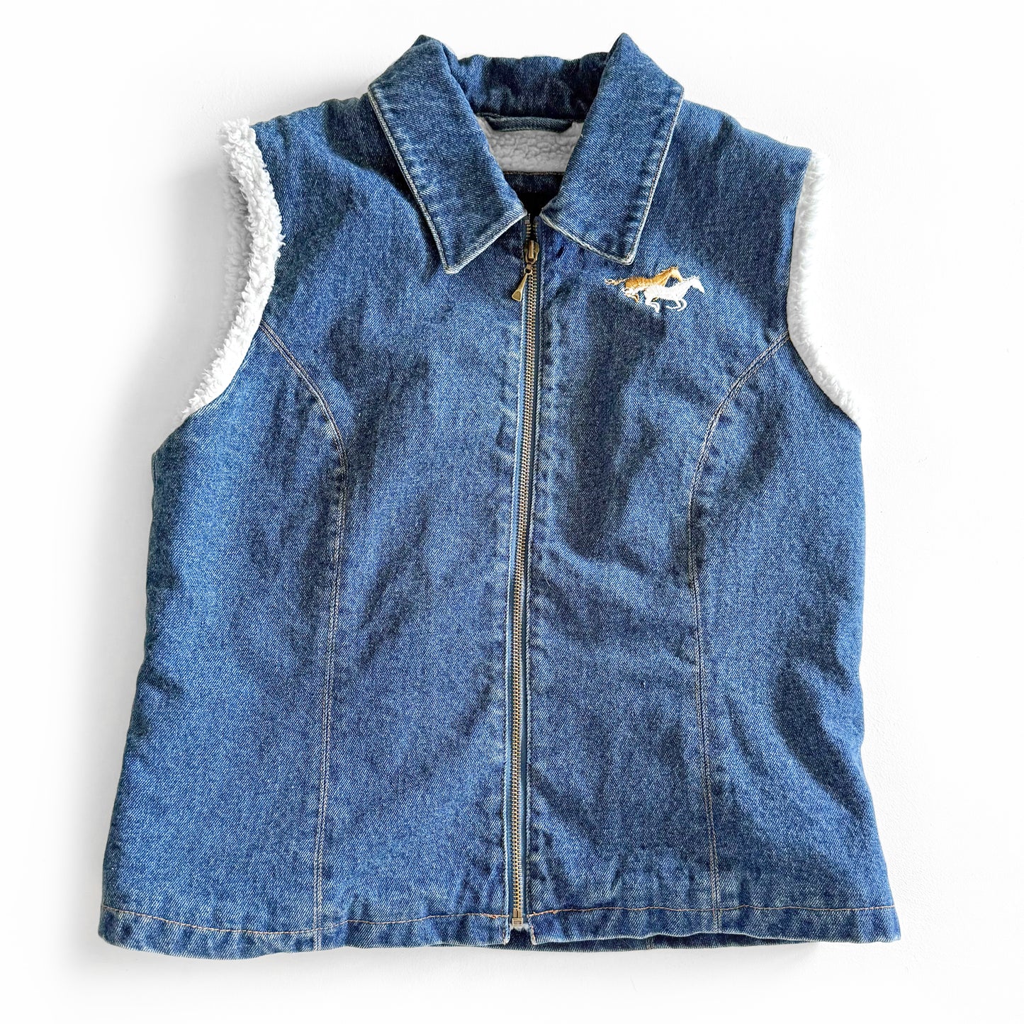 Vintage Saguaro, Denim & Fleece Vest