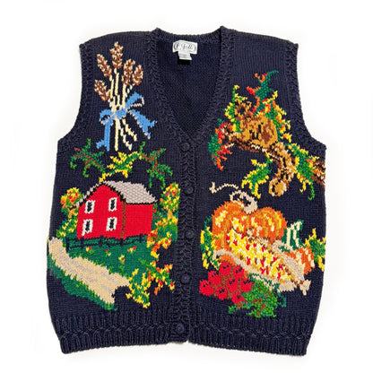 Vintage P'Galli, Autumn Harvest and Squirrel Vest