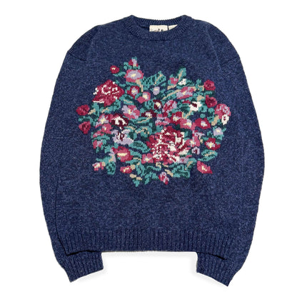 Vintage Northern Reflections, Wool Blend Floral Sweater
