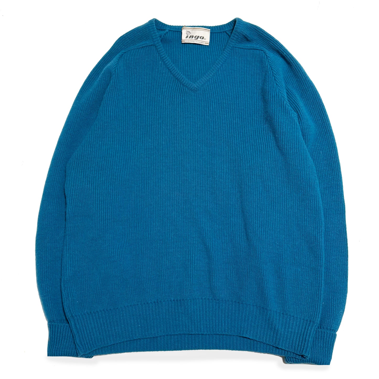 Vintage Ingo, Wool Blend V-Neck Sweater