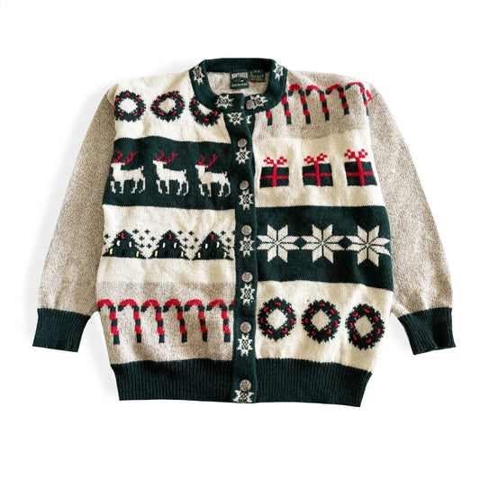 Vintage Northern Reflections, Christmas Holiday Wool Blend Sweater