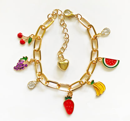 Handmade Charm Bracelet Y2K Fruit Style