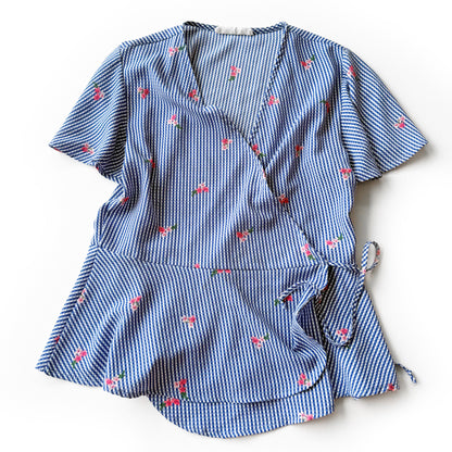 Secondhand Poison Ivy, Gingham Wrap Shirt