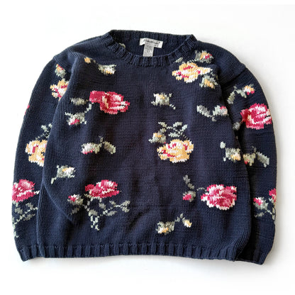 Secondhand Eddie Bauer, Petite Flower Sweater