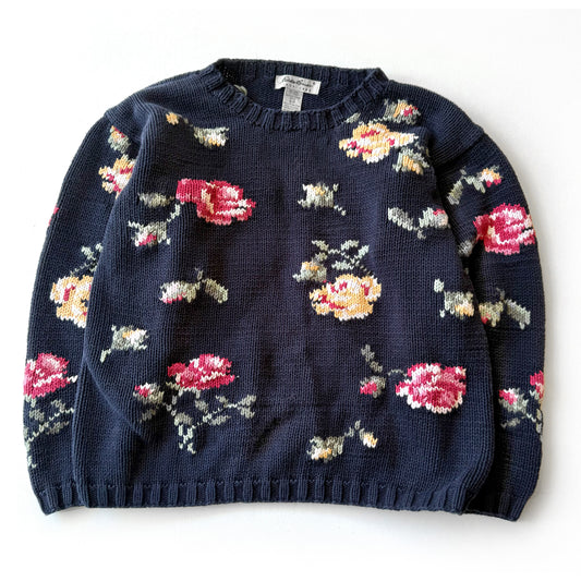 Secondhand Eddie Bauer, Petite Flower Sweater