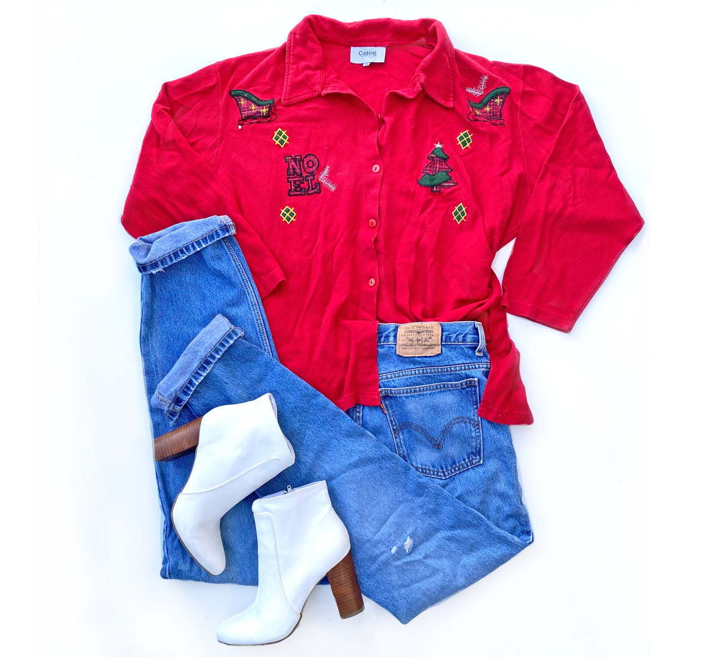Vintage Casual Elements Holiday Sweater