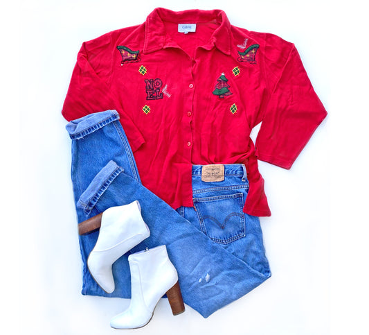 Vintage Casual Elements Holiday Sweater