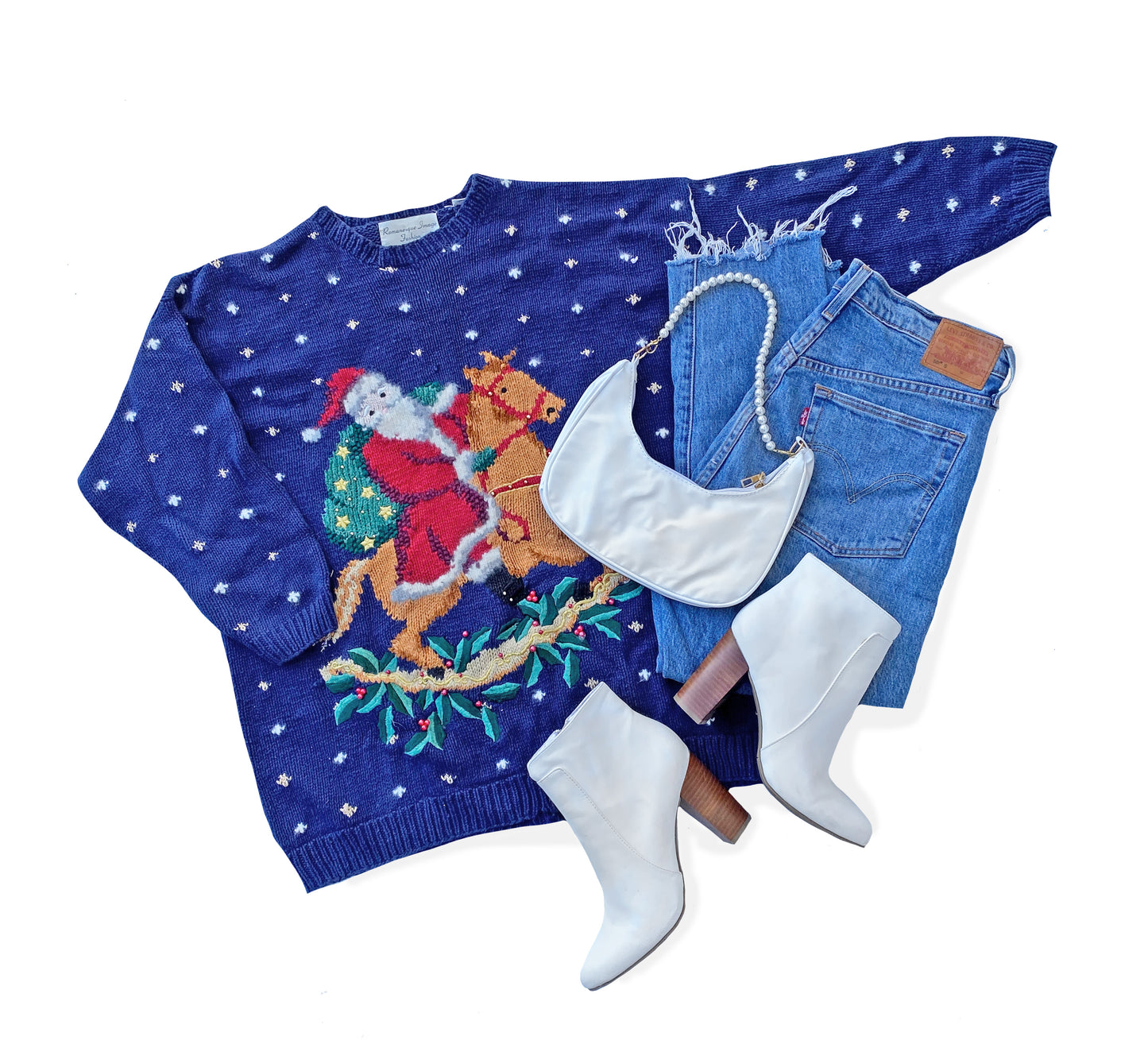 Vintage Romanesque Holiday Sweater
