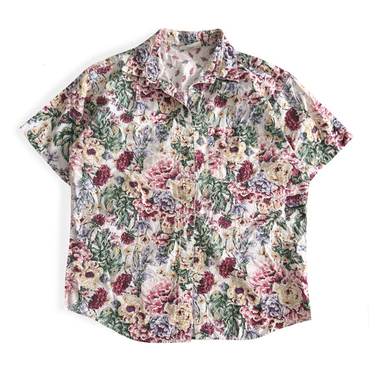 Vintage Willow Ridge, Floral Button Down Shirt