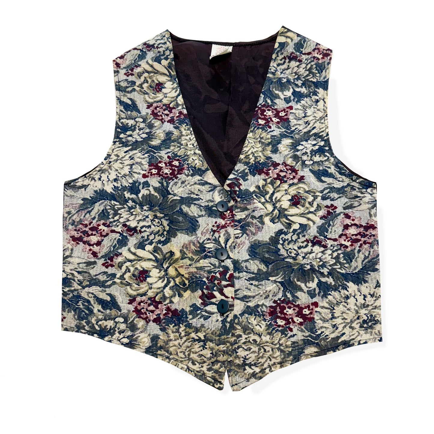 Vintage Avon, Floral Tapestry Vest